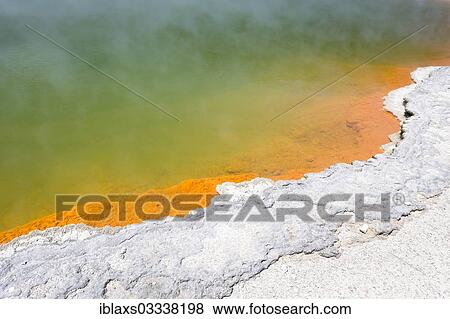 "Champagne Pool, hot spring, Waiotapu, Bay of Plenty Region, New Zealand, Oceania" View Large Photo Image Stock Photo - "Champagne Pool, hot spring, Waiotapu, Bay of Plenty Region, New Zealand, Oceania". Fotosearch