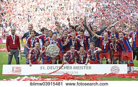 "Championship celebration, team photo, cheering at FCB, FC Bayern is 24. German champion, Allianz Arena, Munich, Upper Bavaria, Bavaria, Germany, Europe" View Large Photo Image Stock Image - "Championship celebration, team photo, cheering at FCB, FC Bayern is 24. German champion, Allianz Arena, Munich, Upper Bavaria, Bavaria, Germany, Europe". Fotosearch