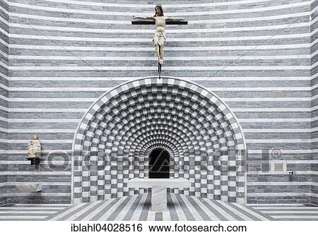 "Chancel of the church Chiesa di San Giovanni Battista, architect Mario Botta, Fusio, Mogno, Lavizzara, Canton of Ticino, Switzerland, Europe" View Large Photo Image Stock Photograph - "Chancel of the church Chiesa di San Giovanni Battista, architect Mario Botta, Fusio, Mogno, Lavizzara, Canton of Ticino, Switzerland, Europe". Fotosearch