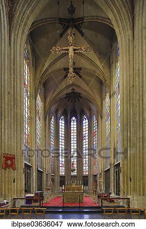 "Chancel of the Gothic church of Notre-Dame du Sablon or Onze-Lieve-Vrouw ten Sablon, Brussels, Brussels Region, Belgium, Europe" View Large Photo Image Stock Photo - "Chancel of the Gothic church of Notre-Dame du Sablon or Onze-Lieve-Vrouw ten Sablon, Brussels, Brussels Region, Belgium, Europe". Fotosearch