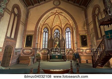 "Chancel of the Neo-Gothic parish church of Wustrow, 1873, Mecklenburg-Western Pomerania, Germany, Europe" View Large Photo Image Stock Photo - "Chancel of the Neo-Gothic parish church of Wustrow, 1873, Mecklenburg-Western Pomerania, Germany, Europe". Fotosearch