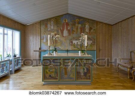 "Chancel, Var frelsers kirke pa Spitsbergen or Church of Our Savior on Svalbard, northernmost church in the world, Longyearbyen, Spitsbergen, Svalbard, Svalbard and Jan Mayen, Norway, Europe" View Large Photo Image Stock Photo - "Chancel, Var frelsers kirke pa Spitsbergen or Church of Our Savior on Svalbard, northernmost church in the world, Longyearbyen, Spitsbergen, Svalbard, Svalbard and Jan Mayen, Norway, Europe". Fotosearch