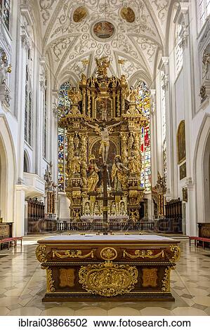 "Chancel with high altar, Maria Himmelfahrt Kirche, parish church of the Assumption, Landsberg am Lech, Upper Bavaria, Bavaria, Germany, Europe" View Large Photo Image Stock Image - "Chancel with high altar, Maria Himmelfahrt Kirche, parish church of the Assumption, Landsberg am Lech, Upper Bavaria, Bavaria, Germany, Europe". Fotosearch