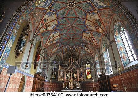 "Chancel with the vaulted ceiling of the Parish Church of St. Pelagius, 1860, Weitnau, Oberallgau, Allgau, Swabia, Bavaria, Germany, Europe" View Large Photo Image Stock Image - "Chancel with the vaulted ceiling of the Parish Church of St. Pelagius, 1860, Weitnau, Oberallgau, Allgau, Swabia, Bavaria, Germany, Europe". Fotosearch