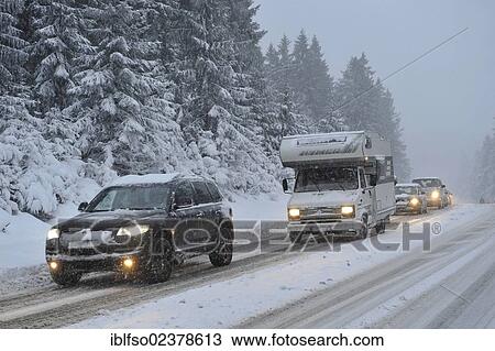 "Chaotic snow conditions on the A-road No. 4 in the Harz mountains near Torfhaus, Lower Saxony, Germany, Europe" View Large Photo Image Stock Image - "Chaotic snow conditions on the A-road No. 4 in the Harz mountains near Torfhaus, Lower Saxony, Germany, Europe". Fotosearch