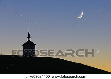 Stock Image - "Chapel at Hegratsrieder See lake, Allgau, Fussen, Ostallgau, Allgau, Schwabia, Bavaria, Germany, Europe". Fotosearch