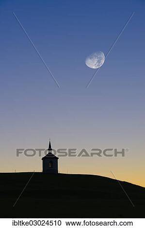 Stock Image - "Chapel at Lake Hegratsrieder, Allgau, Fussen, Ostallgau, Allgau, Schwabia, Bavaria, Germany, Europe". Fotosearch