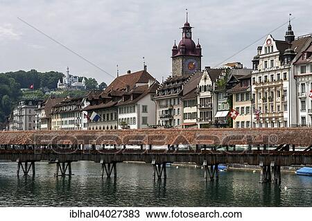"Chapel Bridge, behind Rathausquai and Chateau Gutsch, Lucerne, Lake Lucerne, Canton of Lucerne, Switzerland, Europe" View Large Photo Image Stock Image - "Chapel Bridge, behind Rathausquai and Chateau Gutsch, Lucerne, Lake Lucerne, Canton of Lucerne, Switzerland, Europe". Fotosearch