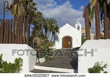 "Chapel by the sea in Puerto de la Cruz, Tenerife, Canary Islands, Spain, Europe" View Large Photo Image Stock Photo - "Chapel by the sea in Puerto de la Cruz, Tenerife, Canary Islands, Spain, Europe". Fotosearch