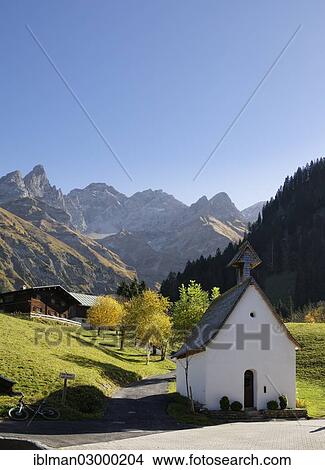 "Chapel in Einoedsbach with Maedelegabel mountain, Allgaeu Alps, Einodsbach, Oberstdorf, Oberallgau, Allgau, Swabia, Bavaria, Germany, Europe" View Large Photo Image Picture - "Chapel in Einoedsbach with Maedelegabel mountain, Allgaeu Alps, Einodsbach, Oberstdorf, Oberallgau, Allgau, Swabia, Bavaria, Germany, Europe". Fotosearch