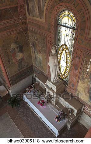 Stock Photo - "Chapel in the Pasubio Monument, ossuary, built in 1926, a contested place in World War I, Recoaro Terme, Veneto, Italy, Europe". Fotosearch