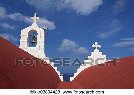 Stock Photo - "Chapel, Mykonos Town, Mykonos, Cyclades, Greece, Europe". Fotosearch
