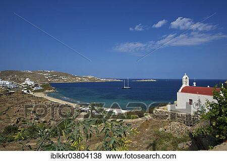 Stock Photo - "Chapel near Mykonos Town, Mykonos, Cyclades, Greece, Europe". Fotosearch
