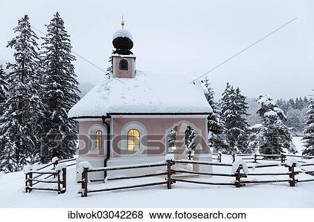 "Chapel of Maria-Koenigin, Queen Mary, Lautersee lake, near Mittenwald, Werdenfelser Land, Upper Bavaria, Bavaria, Germany, Europe" View Large Photo Image Stock Photo - "Chapel of Maria-Koenigin, Queen Mary, Lautersee lake, near Mittenwald, Werdenfelser Land, Upper Bavaria, Bavaria, Germany, Europe". Fotosearch