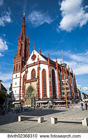 Stock Image - "Chapel of Our Lady in Wuerzburg, Bavaria, Germany, Europe". Fotosearch