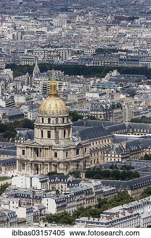 "Chapel of Saint-Louis-des-Invalides seen from Tour Montparnasse tower, Paris, Ile-de-France, France, Europe" View Large Photo Image Stock Photography - "Chapel of Saint-Louis-des-Invalides seen from Tour Montparnasse tower, Paris, Ile-de-France, France, Europe". Fotosearch