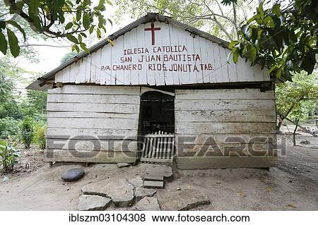 "Chapel of San Juan Bautista, Chanero Rio, Provinz Jonuta, Tabasco, Mexico, North America" View Large Photo Image Stock Photo - "Chapel of San Juan Bautista, Chanero Rio, Provinz Jonuta, Tabasco, Mexico, North America". Fotosearch