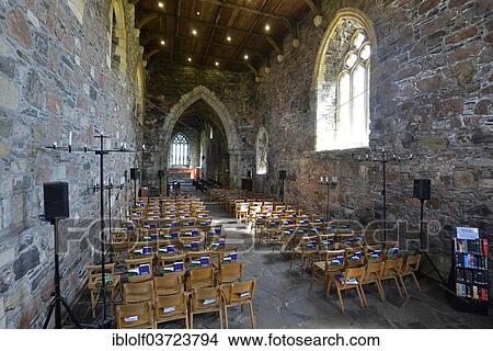 "Chapel of the Christian Iona Abbey, Iona pilgrimage monastery, monastery on the Scottish Hebridean island of Iona, Inner Hebrides, Scotland, United Kingdom, Europe" View Large Photo Image Picture - "Chapel of the Christian Iona Abbey, Iona pilgrimage monastery, monastery on the Scottish Hebridean island of Iona, Inner Hebrides, Scotland, United Kingdom, Europe". Fotosearch