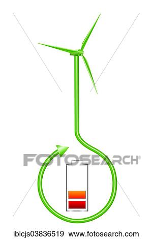 "Charging battery symbol with a wind turbine, symbolic image for storing wind energy, green energy" View Large Photo Image Stock Photo - "Charging battery symbol with a wind turbine, symbolic image for storing wind energy, green energy". Fotosearch