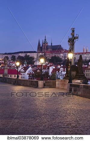 "Charles Bridge and Mala Strana, Lesser Town, with the Hradcany, Castle District and St. Vitus Cathedral, Prague, Bohemia, Czech Republic, Europe" View Large Photo Image Stock Photo - "Charles Bridge and Mala Strana, Lesser Town, with the Hradcany, Castle District and St. Vitus Cathedral, Prague, Bohemia, Czech Republic, Europe". Fotosearch