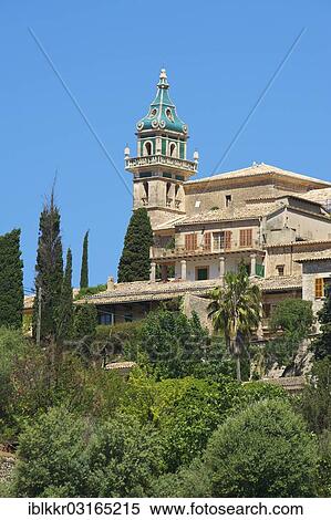 "Charterhouse or Royal Carthusian Monastery of Valldemossa, Valldemossa, Majorca, Balearic Islands, Spain, Europe" View Large Photo Image Stock Photography - "Charterhouse or Royal Carthusian Monastery of Valldemossa, Valldemossa, Majorca, Balearic Islands, Spain, Europe". Fotosearch