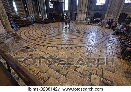 "Chartres Cathedral, labyrinth, Ile de France region, department of Eure-et-Loir, France, Europe" View Large Photo Image Stock Photo - "Chartres Cathedral, labyrinth, Ile de France region, department of Eure-et-Loir, France, Europe". Fotosearch