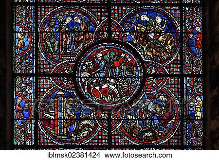 "Chartres Cathedral, north window in the nave, carriage with wine barrels, Ile de France region, department of Eure-et-Loir, France, Europe" View Large Photo Image Picture - "Chartres Cathedral, north window in the nave, carriage with wine barrels, Ile de France region, department of Eure-et-Loir, France, Europe". Fotosearch