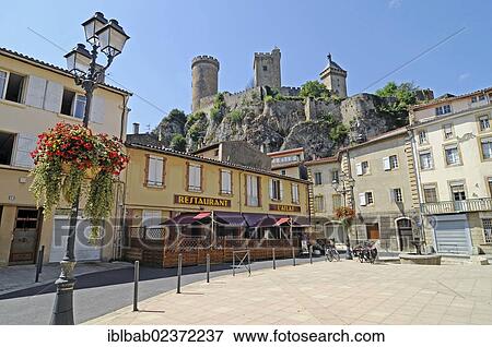 "Chateau Comtal castle, Place Pyrene square, Foix, Midi-Pyrenees, Pyrenees, departement of Ariege, France, Europe, PublicGround, Europe" View Large Photo Image Stock Photo - "Chateau Comtal castle, Place Pyrene square, Foix, Midi-Pyrenees, Pyrenees, departement of Ariege, France, Europe, PublicGround, Europe". Fotosearch