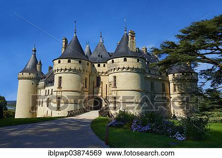 Stock Photo - "Chateau de Chaumont castle, 15th century, Chaumont-sur-Loire, Loir-et-Cher, France, Europe". Fotosearch