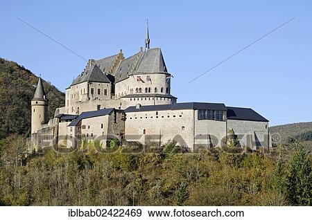 Chateau de Vianden, Vianden Castle, Vianden, Luxembourg, Europe, PublicGround, Europe View Large Photo Image Stock Photo - Chateau de Vianden, Vianden Castle, Vianden, Luxembourg, Europe, PublicGround, Europe. Fotosearch