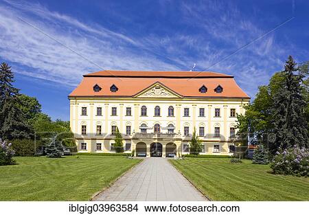 Picture - "Chateau, Mysliborice, Trebic district, Vysocina region, Czech Republic, Europe". Fotosearch