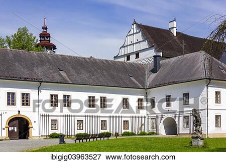 Stock Photo - "Chateau Velke Losiny or Gross Ullersdorf, Sumperk district, Olomoucky region, Czech Republic, Europe". Fotosearch