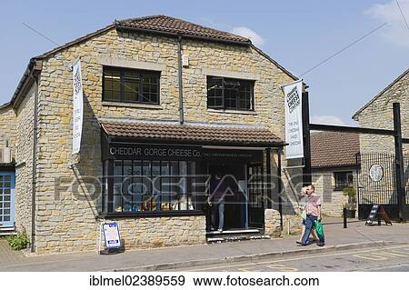 "Cheddar Gorge Cheese Company Shop, The Cliffs, Cheddar village, Somerset, England, United Kingdom, Europe" View Large Photo Image Stock Photo - "Cheddar Gorge Cheese Company Shop, The Cliffs, Cheddar village, Somerset, England, United Kingdom, Europe". Fotosearch