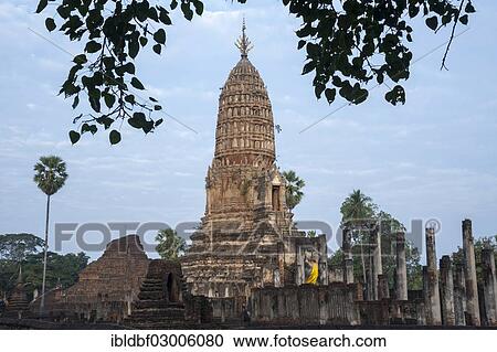 "Chedi, temple complex of Wat Phra Si Rattana Mahathat Chaliang, Si Satchanalai Historical Park, UNESCO World Heritage Site, Si Satchanalai, Sukhothai Province, Northern Thailand, Thailand, Asia" View Large Photo Image Stock Image - "Chedi, temple complex of Wat Phra Si Rattana Mahathat Chaliang, Si Satchanalai Historical Park, UNESCO World Heritage Site, Si Satchanalai, Sukhothai Province, Northern Thailand, Thailand, Asia". Fotosearch