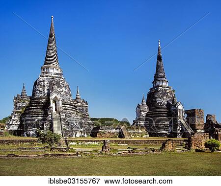 "Chedis at Wat Phra Sri Sanphet, UNESCO World Heritage Site, Ayutthaya Historical Park, Ayutthaya, Ayutthaya province, Central Thailand, Thailand, Asia" View Large Photo Image Stock Photo - "Chedis at Wat Phra Sri Sanphet, UNESCO World Heritage Site, Ayutthaya Historical Park, Ayutthaya, Ayutthaya province, Central Thailand, Thailand, Asia". Fotosearch