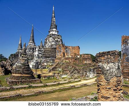 "Chedis at Wat Phra Sri Sanphet, UNESCO World Heritage Site, Ayutthaya Historical Park, Ayutthaya, Ayutthaya province, Central Thailand, Thailand, Asia" View Large Photo Image Stock Photo - "Chedis at Wat Phra Sri Sanphet, UNESCO World Heritage Site, Ayutthaya Historical Park, Ayutthaya, Ayutthaya province, Central Thailand, Thailand, Asia". Fotosearch