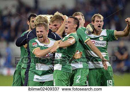 "Cheering players of the SpVgg Greuther Furth team, Wirsol Rhein-Neckar-Arena, Sinsheim-Hoffenheim, Baden-Wuerttemberg, Germany, Europe" View Large Photo Image Stock Photo - "Cheering players of the SpVgg Greuther Furth team, Wirsol Rhein-Neckar-Arena, Sinsheim-Hoffenheim, Baden-Wuerttemberg, Germany, Europe". Fotosearch