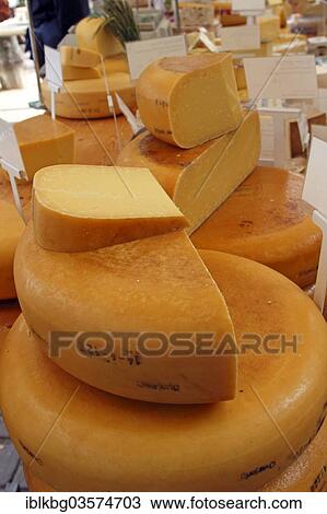"Cheese display stall in the Noordermarkt, Amsterdam, province of North Holland, The Netherlands, Europe" View Large Photo Image Stock Image - "Cheese display stall in the Noordermarkt, Amsterdam, province of North Holland, The Netherlands, Europe". Fotosearch