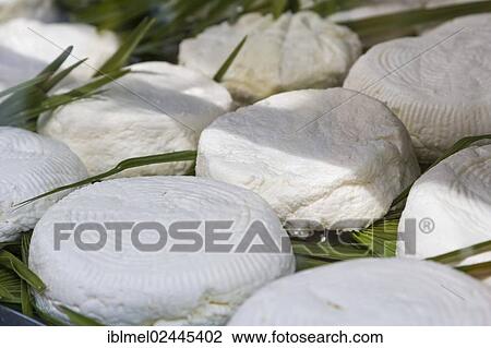 Stock Image - "Cheeses for sale, Medina, Tetouan, Tetuan, Morocco, Africa". Fotosearch