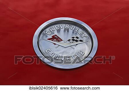 "Chevrolet Corvette emblem, classic car" View Large Photo Image Stock Photograph - "Chevrolet Corvette emblem, classic car". Fotosearch