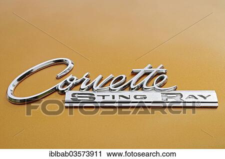 "Chevrolet Corvette Sting Ray, logo, lettering, American vintage sports car, Germany, Europe" View Large Photo Image Stock Image - "Chevrolet Corvette Sting Ray, logo, lettering, American vintage sports car, Germany, Europe". Fotosearch