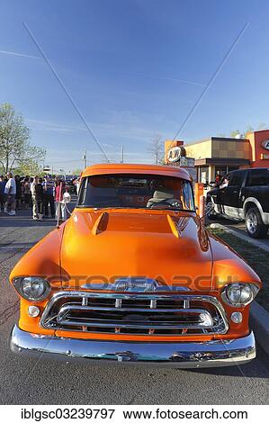 "Chevy Truck, modified US vintage car, Boulevard Saint-Jean-Babtiste, Chateauguay, Quebec Province, Canada, North America" View Large Photo Image Stock Photo - "Chevy Truck, modified US vintage car, Boulevard Saint-Jean-Babtiste, Chateauguay, Quebec Province, Canada, North America". Fotosearch