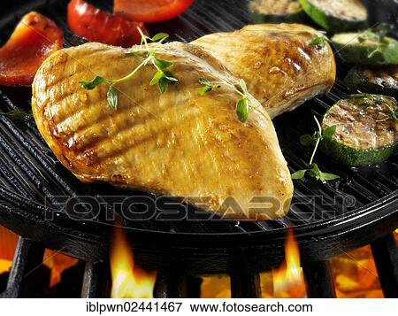 Chicken fillets on a BBQ View Large Photo Image Stock Photo - Chicken fillets on a BBQ. Fotosearch