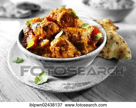 Stock Photo - "Chicken Jajfezzi, Indian curry". Fotosearch