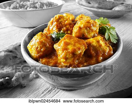 Picture - "Chicken Madras curry, Indian food". Fotosearch