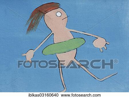 "Child with a floating tyre, children's drawing, Zoutelande, Zeeland province, The Netherlands, Europe" View Large Photo Image Stock Image - "Child with a floating tyre, children's drawing, Zoutelande, Zeeland province, The Netherlands, Europe". Fotosearch
