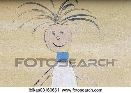 "Child with wild hair, children's drawing, Zoutelande, Zeeland province, The Netherlands, Europe" View Large Photo Image Stock Image - "Child with wild hair, children's drawing, Zoutelande, Zeeland province, The Netherlands, Europe". Fotosearch