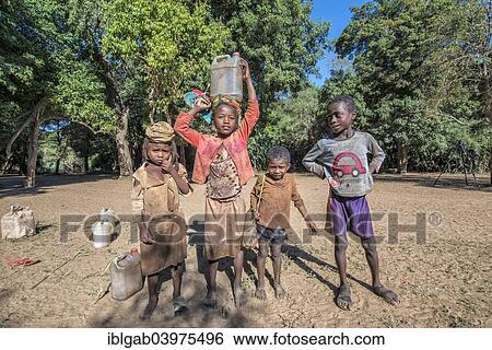 "Children carrying water from the river, Berenty, Tolagnaro, Toliara Province, Madagascar, Africa" View Large Photo Image Stock Photograph - "Children carrying water from the river, Berenty, Tolagnaro, Toliara Province, Madagascar, Africa". Fotosearch