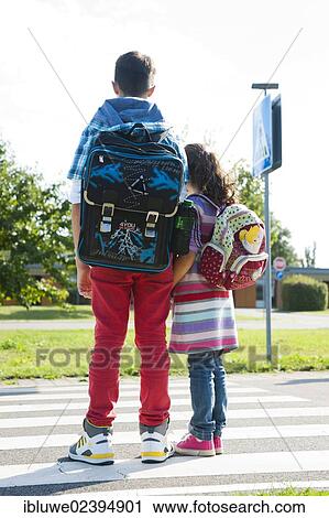 Children crossing a zebra crossing View Large Photo Image Stock Image - Children crossing a zebra crossing. Fotosearch