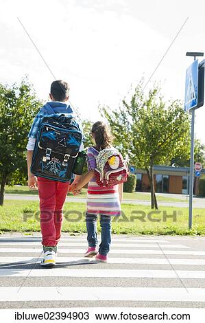 Children crossing a zebra crossing View Large Photo Image Stock Image - Children crossing a zebra crossing. Fotosearch